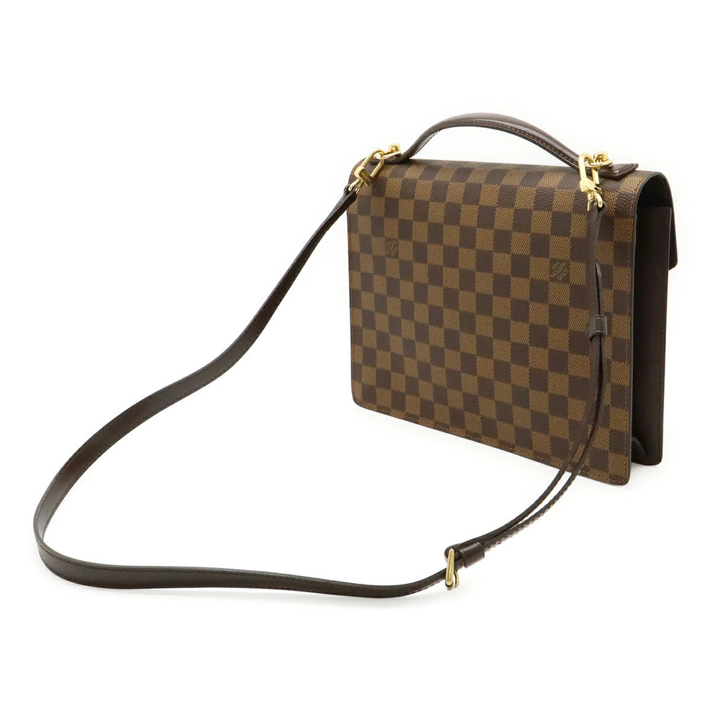 Louis Vuitton Shoulder 2way Bag Damier Shoulder Monceau Brown